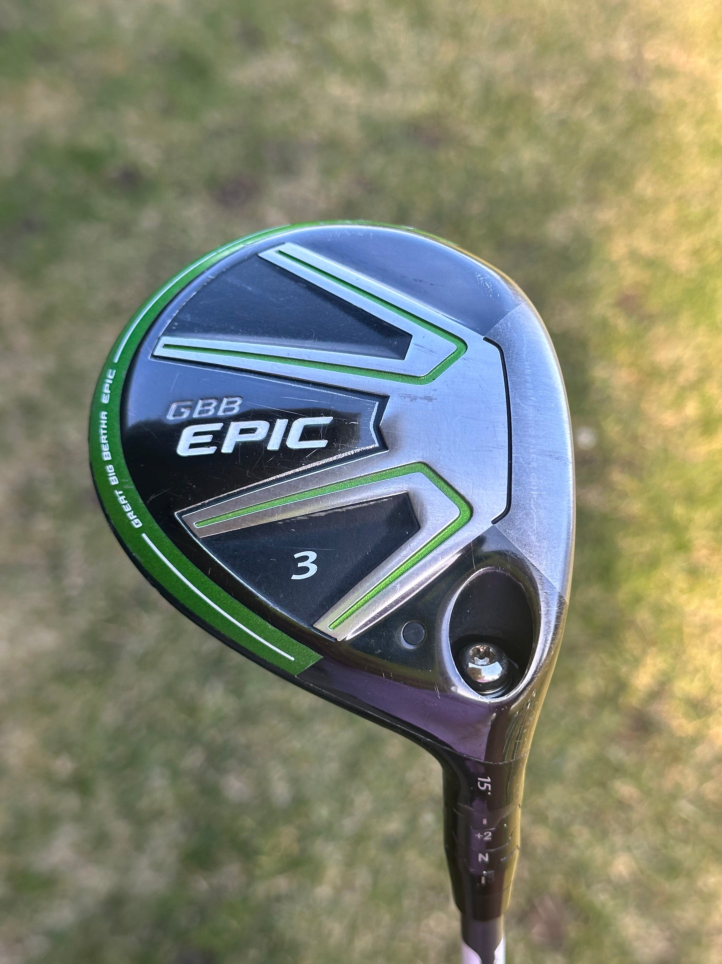 Epic gbb 3 wood 15° S flex no HC